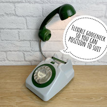 Load image into Gallery viewer, Grey & Green Desk Lamp, Office Decor.