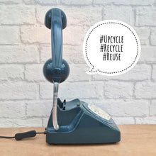 Load image into Gallery viewer, Retro Telephone Lamp Bluey Green