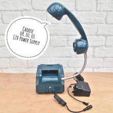 Load image into Gallery viewer, Retro Telephone Lamp Bluey Green
