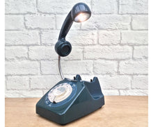 Load image into Gallery viewer, Retro Telephone Lamp Bluey Green