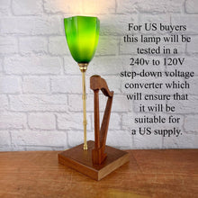 Load image into Gallery viewer, Vintage Harp Lamp, Gift For Harpist.