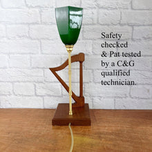 Load image into Gallery viewer, Vintage Harp Lamp, Gift For Harpist.