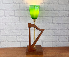 Load image into Gallery viewer, Vintage Harp Lamp, Gift For Harpist.