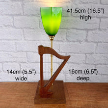 Load image into Gallery viewer, Vintage Harp Lamp, Gift For Harpist.