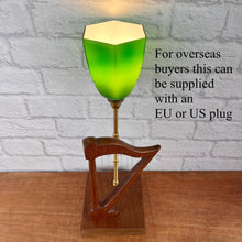Load image into Gallery viewer, Vintage Harp Lamp, Gift For Harpist.
