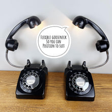 Load image into Gallery viewer, Pair Of Retro Black Telephone Bedside Lamps.