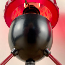 Load image into Gallery viewer, Pair Of Mid Century Atomic Burgundy Lamps