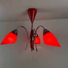 Load image into Gallery viewer, Mid Century Atomic Chandelier Ceiling Light.