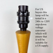 Load image into Gallery viewer, Pair Of Vintage Light Wood Lamps