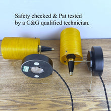 Load image into Gallery viewer, Pair Of Mid Century Wall Lights, Orange And Black.