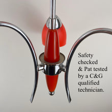 Load image into Gallery viewer, Mid Century Atomic Chandelier Ceiling Light.