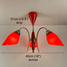 Load image into Gallery viewer, Mid Century Atomic Chandelier Ceiling Light.