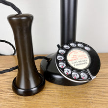 Load image into Gallery viewer, Vintage Candlestick Telephone Lamp.