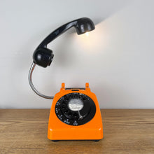 Load image into Gallery viewer, Desk Lamp Orange & Black, Working From Home Gift.