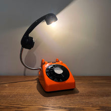 Load image into Gallery viewer, Desk Lamp Orange & Black, Working From Home Gift.