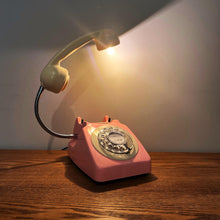 Load image into Gallery viewer, Retro Telephone Lamp Pink / Cream