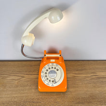 Load image into Gallery viewer, Orange Desk Lamp, Retro Telephone Lamp.