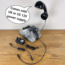 Load image into Gallery viewer, Grey & Black Desk Lamp, Working From Home Gift.