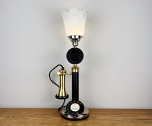 Load image into Gallery viewer, Vintage Candlestick Telephone Lamp.