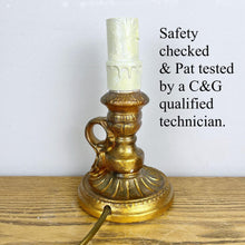 Load image into Gallery viewer, Vintage French Lamp, Wee Willie Winkie Chamberstick Lamp