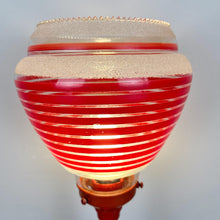 Load image into Gallery viewer, Mid Century Atomic Red Lamp