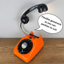Load image into Gallery viewer, Desk Lamp Orange & Black, Working From Home Gift.