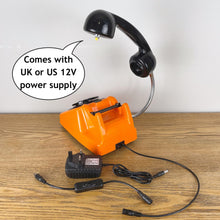 Load image into Gallery viewer, Desk Lamp Orange & Black, Working From Home Gift.