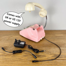 Load image into Gallery viewer, Retro Telephone Lamp Pink / Cream