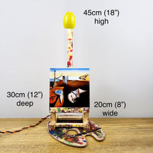 Load image into Gallery viewer, Surreal Artist Lamp, Surrealist Decor.