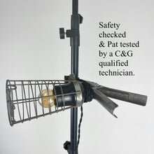 Load image into Gallery viewer, Industrial Cage Light, Vintage Inspection Lamp.