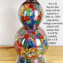 Load image into Gallery viewer, Vintage Glass Multicoloured Bubble Lamp