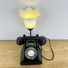 Load image into Gallery viewer, Vintage Black Bakelite Telephone Desk Lamp