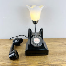 Load image into Gallery viewer, Vintage Black Bakelite Telephone Desk Lamp