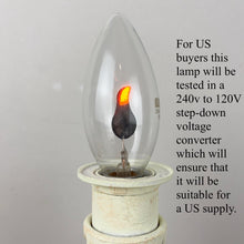 Load image into Gallery viewer, Vintage Wooden Chamberstick Candle Lamp.