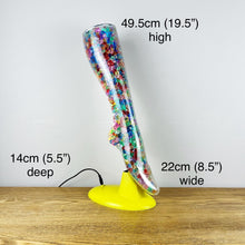 Load image into Gallery viewer, Quirky Multicoloured Leg Lamp.