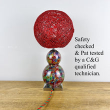 Load image into Gallery viewer, Vintage Glass Multicoloured Bubble Lamp