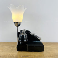 Load image into Gallery viewer, Vintage Black Bakelite Telephone Desk Lamp