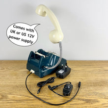 Load image into Gallery viewer, ManCave Lighting, Blue / Cream Telephone Lamp
