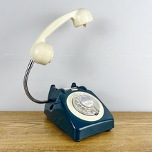 Load image into Gallery viewer, ManCave Lighting, Blue / Cream Telephone Lamp