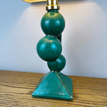 Load image into Gallery viewer, Vintage Green Ceramic Abstract Sculptural Lamp