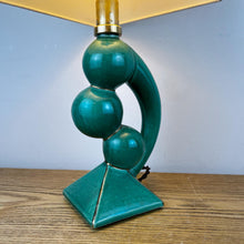 Load image into Gallery viewer, Vintage Green Ceramic Abstract Sculptural Lamp