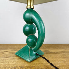 Load image into Gallery viewer, Vintage Green Ceramic Abstract Sculptural Lamp