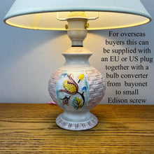 Load image into Gallery viewer, Vintage Pink Ceramic Lamp