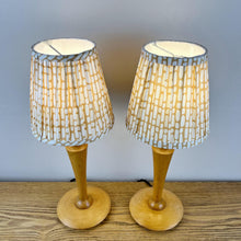 Load image into Gallery viewer, Pair Of Vintage Light Wood Lamps