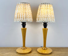 Load image into Gallery viewer, Pair Of Vintage Light Wood Lamps
