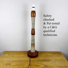 Load image into Gallery viewer, Pair Of Rare Mid Century Lamps, Teak & Cardboard.