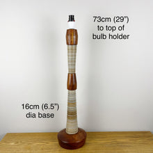 Load image into Gallery viewer, Pair Of Rare Mid Century Lamps, Teak & Cardboard.