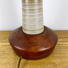 Load image into Gallery viewer, Pair Of Rare Mid Century Lamps, Teak & Cardboard.