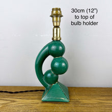 Load image into Gallery viewer, Vintage Green Ceramic Abstract Sculptural Lamp