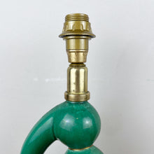 Load image into Gallery viewer, Vintage Green Ceramic Abstract Sculptural Lamp